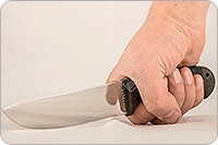 Нож Пикник наборная кожа, 95х18, текстолит : фото 4