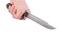 Нож Разведчика наборная кожа, нержавеющий дамаск, текстолит : фото 4