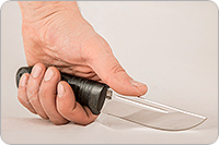 Нож Риф наборная кожа, 95х18, текстолит : фото 3