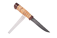 Нож Риф береста, нержавеющий дамаск, текстолит : фото 3