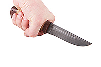 Нож Риф береста, нержавеющий дамаск, текстолит : фото 4