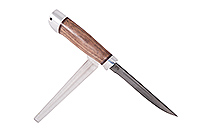 Нож Риф орех, нержавеющий дамаск, алюминий : фото 3