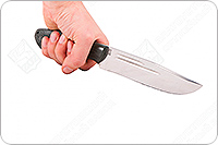 Нож Секач накладки микарта, 95х18, цельнометаллический : фото 4