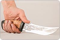 Нож Сокол береста, 95х18, текстолит : фото 3