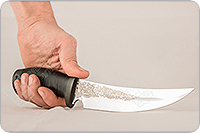 Нож Сурукуку наборная кожа, 95х18, текстолит : фото 3