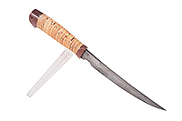 Нож Сурукуку береста, нержавеющий дамаск, текстолит : фото 3