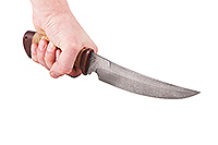 Нож Сурукуку береста, нержавеющий дамаск, текстолит : фото 4