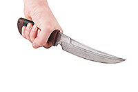 Нож Сурукуку наборная кожа, нержавеющий дамаск, текстолит : фото 4