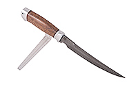 Нож Сурукуку орех, нержавеющий дамаск, алюминий : фото 3