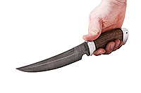 Нож Сурукуку орех, нержавеющий дамаск, алюминий : фото 5