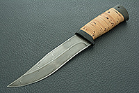 Нож Таганай береста, нержавеющий дамаск, текстолит : фото 2
