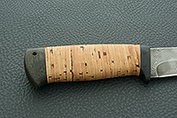 Нож Таганай береста, нержавеющий дамаск, текстолит : фото 5