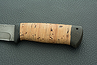 Нож Таганай береста, нержавеющий дамаск, текстолит : фото 6