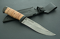 Нож Таганай береста, нержавеющий дамаск, текстолит : фото 9