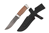 Нож Таганай орех, нержавеющий дамаск, алюминий : фото 2