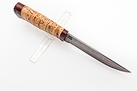 Нож Таежная стрела береста, нержавеющий дамаск, текстолит : фото 3