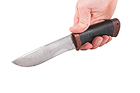 Нож Таежная стрела наборная кожа, нержавеющий дамаск, текстолит : фото 5