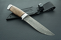 Нож Таежная стрела орех, нержавеющий дамаск, алюминий : фото 9