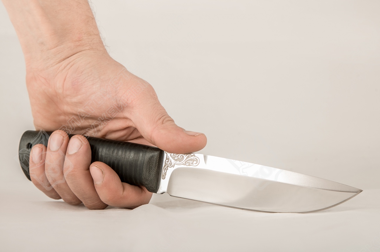 Нож Таежный наборная кожа, 95х18, текстолит : фото 3