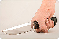 Нож Таежный наборная кожа, 95х18, текстолит : фото 4