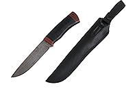 Нож Таежный наборная кожа, нержавеющий дамаск, текстолит : фото 2