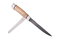 Нож Таежный орех, нержавеющий дамаск, алюминий : фото 3