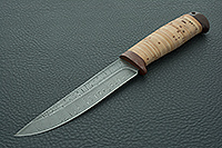 Нож Турист береста, нержавеющий дамаск, текстолит : фото 2