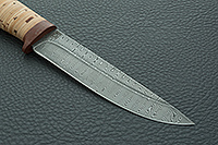 Нож Турист береста, нержавеющий дамаск, текстолит : фото 4