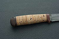 Нож Турист береста, нержавеющий дамаск, текстолит : фото 5