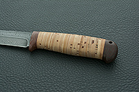 Нож Турист береста, нержавеющий дамаск, текстолит : фото 6