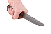 Нож Турист наборная кожа, нержавеющий дамаск, текстолит : фото 4