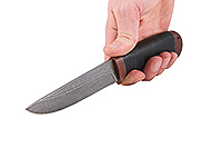 Нож Турист наборная кожа, нержавеющий дамаск, текстолит : фото 5