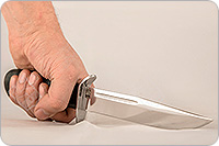 Нож Финка - 1 наборная кожа, 95х18, текстолит : фото 3