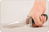 Нож Финка - 1 наборная кожа, 95х18, текстолит : фото 4