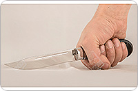 Нож Финка - 2 граб (черное дерево), 95х18, алюминий : фото 4