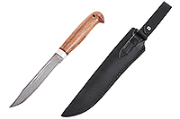 Нож Финка - 2 орех, нержавеющий дамаск, алюминий : фото 2