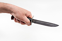 Нож Финка Вачинская наборная кожа, нержавеющий дамаск, текстолит : фото 4