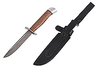 Нож Финка Вачинская орех, нержавеющий дамаск, алюминий : фото 2