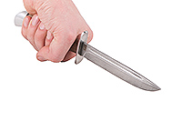 Нож Финка Вачинская орех, нержавеющий дамаск, алюминий : фото 4