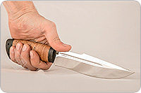 Нож Хищник береста, 95х18, текстолит : фото 3