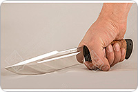 Нож Хищник береста, 95х18, текстолит : фото 4