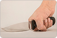 Нож Шашлычный наборная кожа, 95х18, текстолит : фото 4