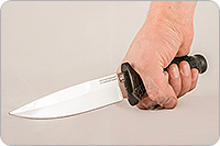 Нож Штурм орех, 95х18, алюминий : фото 4