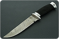 Нож Н8 Лондон-Спецназ микропористая резина, контрастный дамаск, алюминий : фото 2