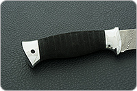 Нож Н8 Лондон-Спецназ микропористая резина, контрастный дамаск, алюминий : фото 5