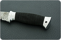 Нож Н8 Лондон-Спецназ микропористая резина, контрастный дамаск, алюминий : фото 6