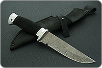 Нож Н8 Лондон-Спецназ микропористая резина, контрастный дамаск, алюминий : фото 10