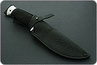 Нож Н8 Лондон-Спецназ микропористая резина, контрастный дамаск, алюминий : фото 11