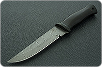 Нож Н8 Лондон-Спецназ граб (черное дерево), нержавеющий дамаск, текстолит : фото 2