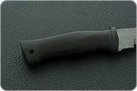 Нож Н8 Лондон-Спецназ граб (черное дерево), нержавеющий дамаск, текстолит : фото 5